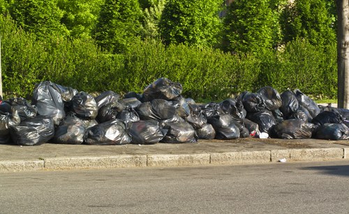Professional waste clearance team at work in Yeading